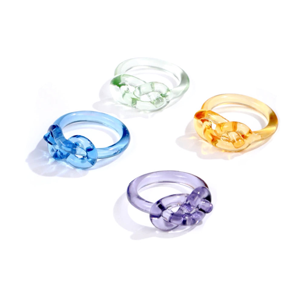 OTONASEEK 樹脂製クリアリング01 Ring 韓国アクセサリ指輪 – スマホ