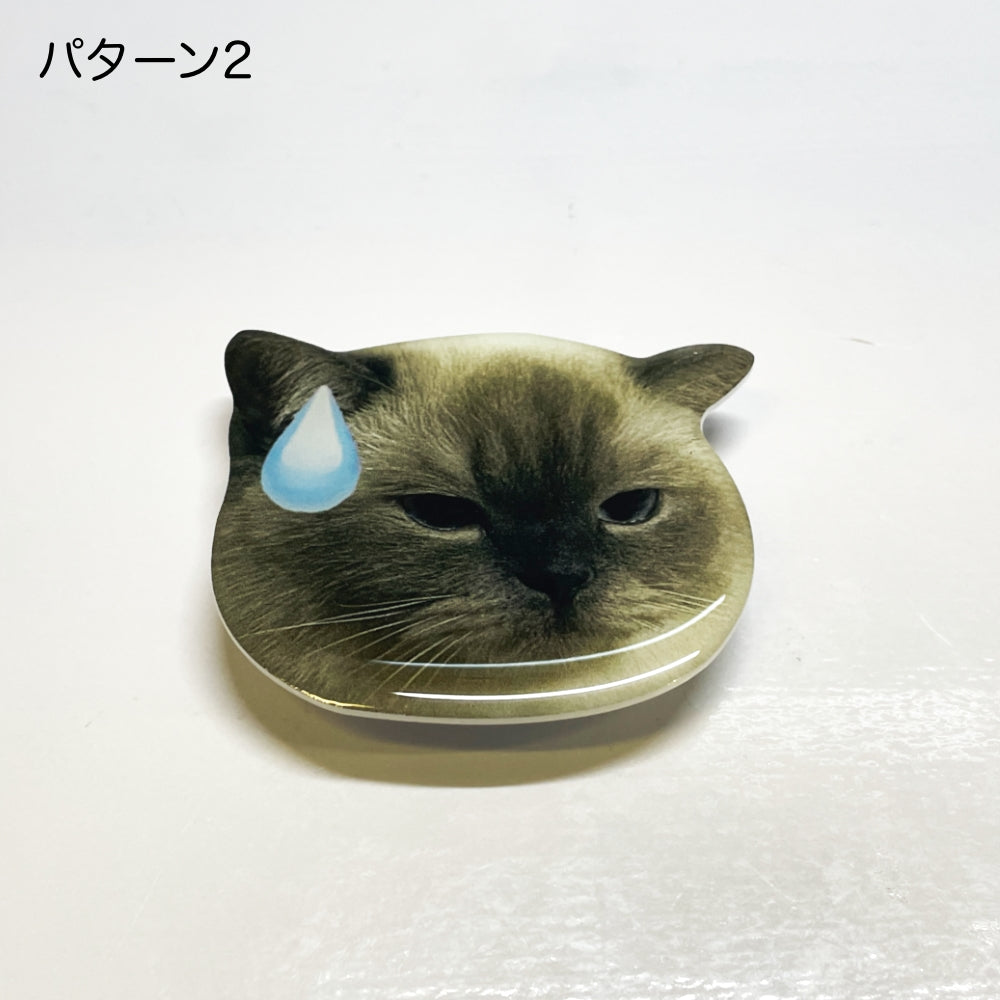 フェイスパック風とネコ顔スマホグリップ スマホスタンド トック 強力接着ジェルシート スマホリング スタンド ホルダー iPhone スタンド グリップホルダー 落下防止 スマホリング