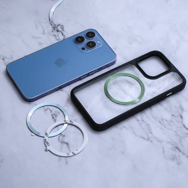 MagSafeに対応させるためのキラキラメタルプレート 強力粘着シール MagSafeマグセーフ対応化拡張プレート iPhone14 Pro max Plus 13 12 mini Pro max