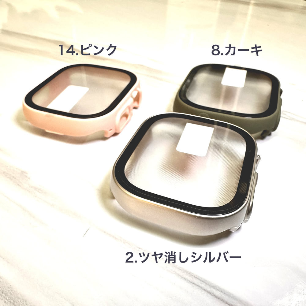 Apple Watch Ultra 49mm 用強化ガラス一体型カバー アップルウォッチウルトラハードケース