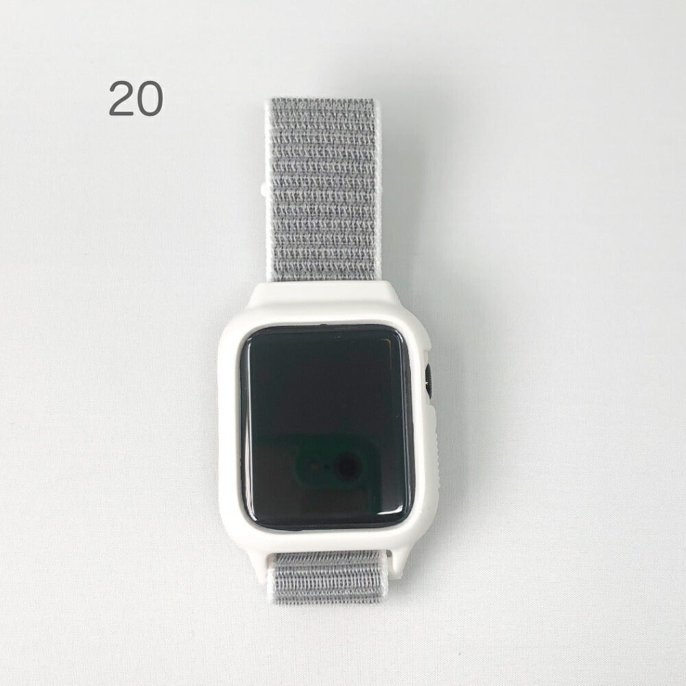 AppleWatchスポーツループベルトカラーバリエーション豊富な25色No.001~No.01238mm/40mm42mm/44mmナイロン製フワフワ肌触りストレッチ素材アップルウォッチバンド取付簡単交換用バンドスポーツバンドストラップ