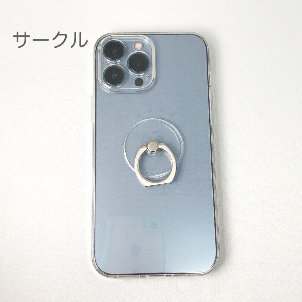 透明スマホリングiPhone・スマホ対応しっかり接着透明リングホルダースタンドとしても使用可能透明ケースと相性良しリングスタンド