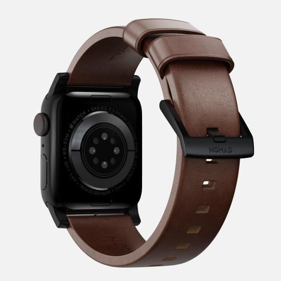 NOMAD Horween Leather Modern Band ブラウン（ブラック金具）49mm/46mm