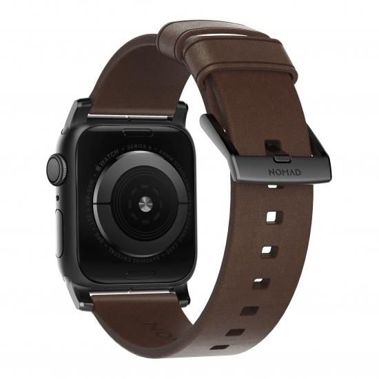 NOMAD Horween Leather Modern Band ブラウン（ブラック金具）49mm/46mm