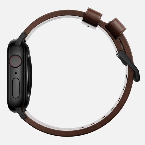 NOMAD Horween Leather Modern Band ブラウン（ブラック金具）49mm/46mm