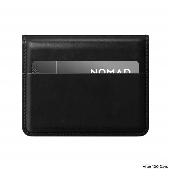 NOMAD Horween Leather Card Wallet Plus ブラック