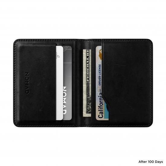 NOMAD Horween Leather Card Wallet Plus ブラック