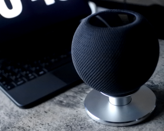 MP2L Aluminum Stand LOW position model for HomePod mini ブラック