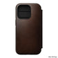 NOMAD Modern Leather Folio for iPhone 14 Pro ブラウン
