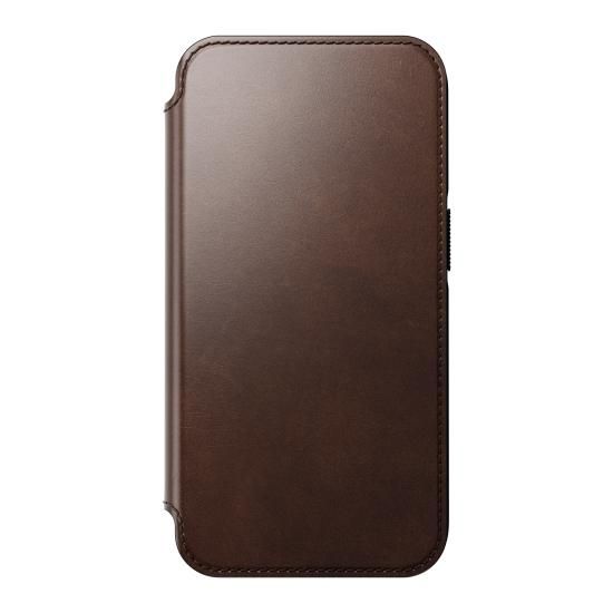 NOMAD Modern Leather Folio for iPhone 14 Pro ブラウン