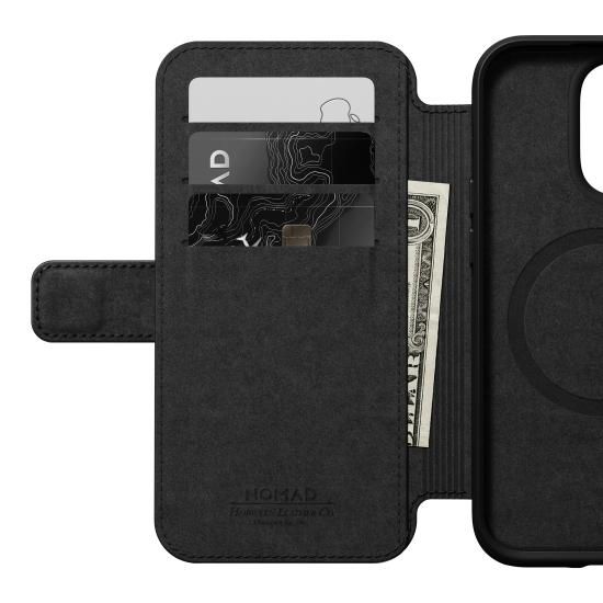 NOMAD Modern Leather Folio for iPhone 14 Pro ブラウン
