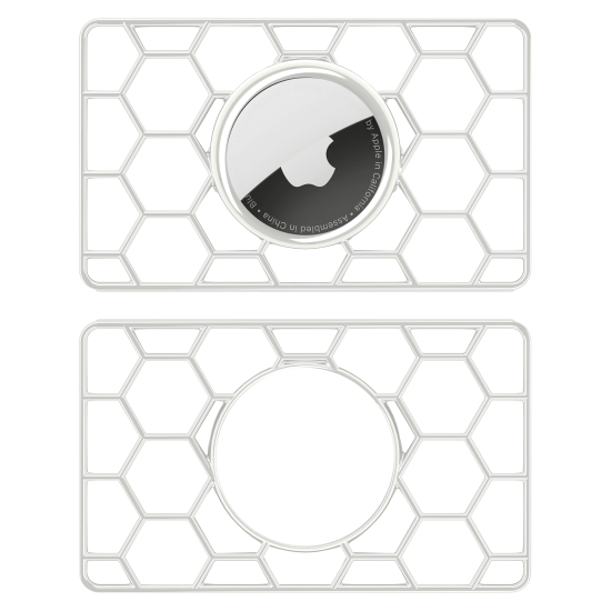 MP2L Card for AirTag ヘクサゴンホワイト