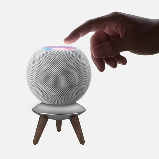 MP2L Wood & Aluminum INSULATOR STAND for HomePod mini シルバー+ナチュラル