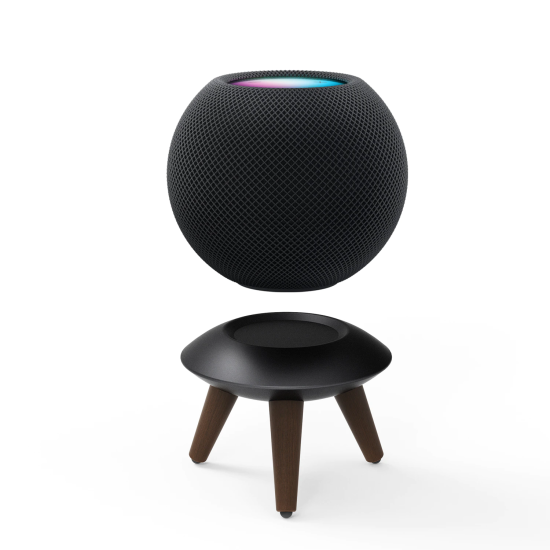 MP2L Wood & Aluminum INSULATOR STAND for HomePod mini スペースグレー+ダークブラウン
