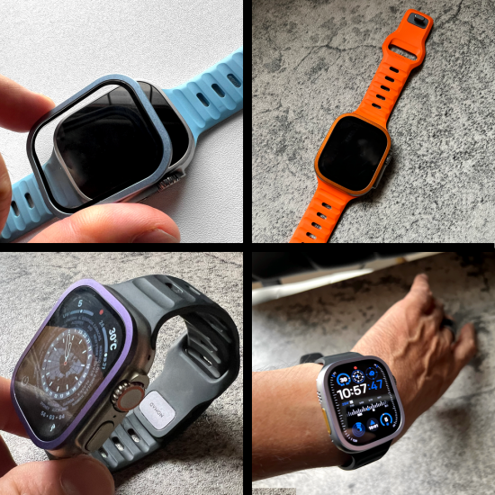 MP2L Aluminum Screen Protector for Apple Watch Ultra 2&1