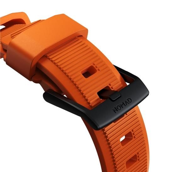 NOMAD Rugged Band ウルトラオレンジ（ブラック金具）49mm/46mm