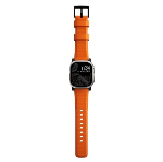 NOMAD Rugged Band ウルトラオレンジ（ブラック金具）49mm/46mm