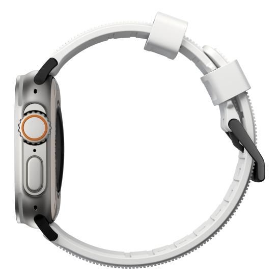 NOMAD Rugged Band ホワイト（ブラック金具）49mm/46mm