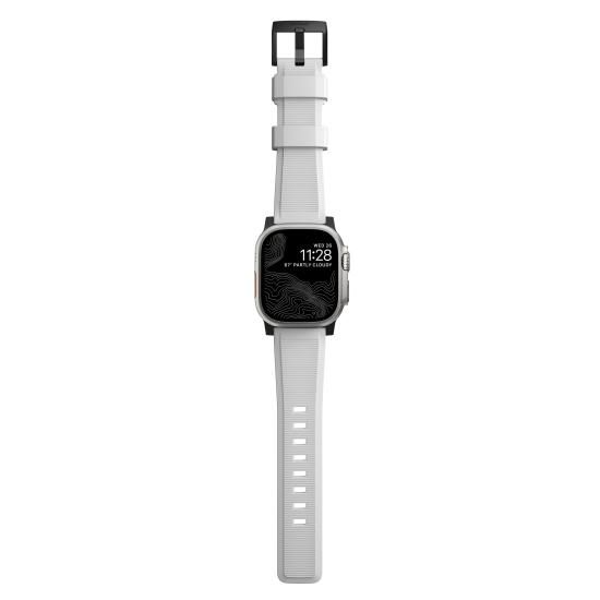 NOMAD Rugged Band ホワイト（ブラック金具）49mm/46mm