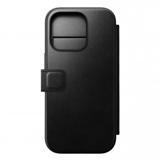 NOMAD Modern Leather Folio for iPhone 16 Pro ブラック