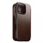 NOMAD Modern Leather Folio for iPhone 16 Pro ラスティックブラウン