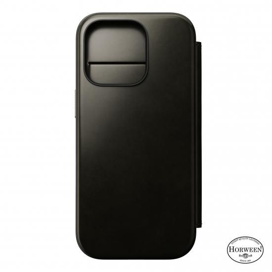 【限定生産カラー】NOMAD Modern Leather Folio for iPhone 16 Pro グリーンクロム