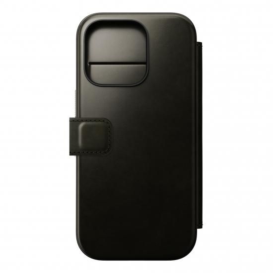 【限定生産カラー】NOMAD Modern Leather Folio for iPhone 16 Pro グリーンクロム