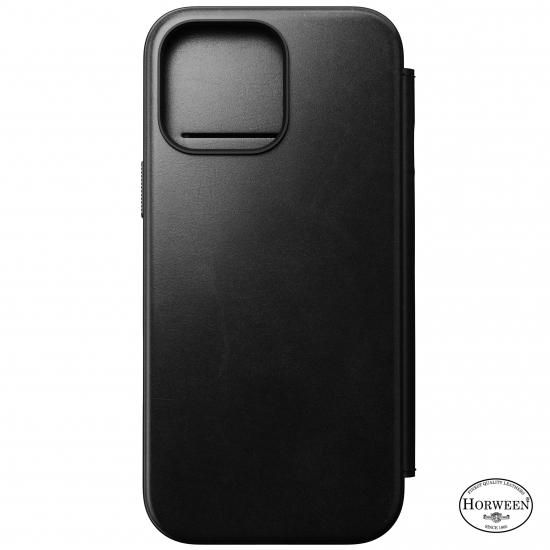 NOMAD Modern Leather Folio for iPhone 16 Pro Max ブラック