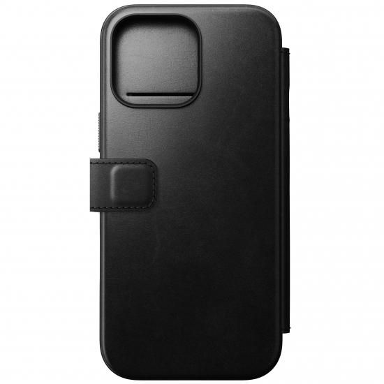 NOMAD Modern Leather Folio for iPhone 16 Pro Max ブラック
