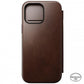 NOMAD Modern Leather Folio for iPhone 16 Pro Max ラスティックブラウン