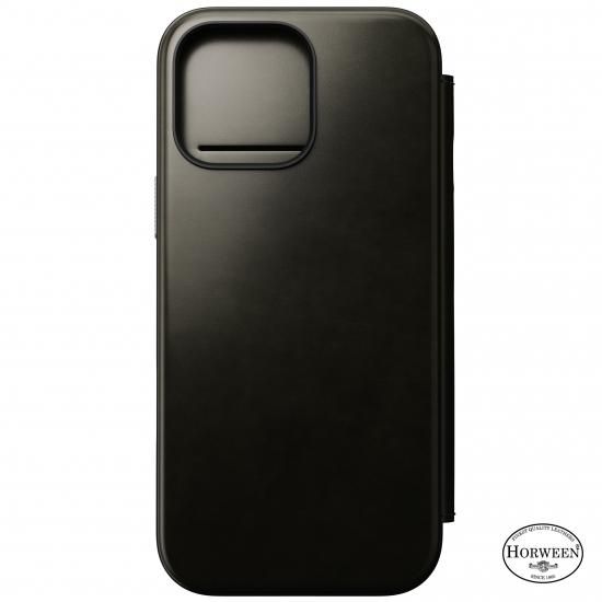 【限定生産カラー】NOMAD Modern Leather Folio for iPhone 16 Pro Max グリーンクロム