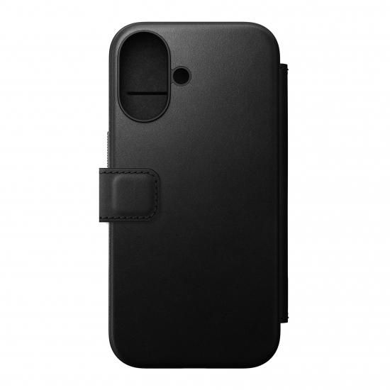 NOMAD Modern Leather Folio for iPhone 16 ブラック