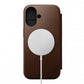 NOMAD Modern Leather Folio for iPhone 16 ブラウン