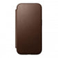 NOMAD Modern Leather Folio for iPhone 16 ブラウン