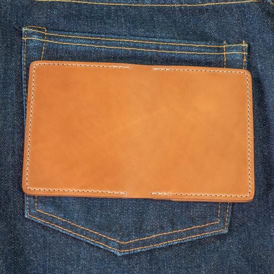 Ashland Leather Bugs Mouran Card Wallet Cordovan ナチュラル