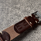 MP2L Horween Leather Band Soft バーガンディ（ステンレススチールラグ）