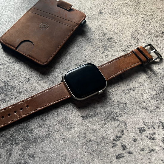 MP2L Horween Leather Band Stitch ライトブラウン／ライトブラウンステッチ（チタニウムラグ）