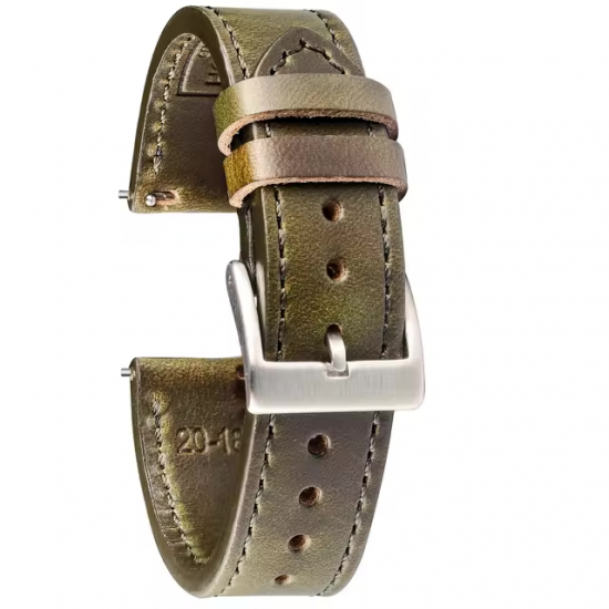 MP2L Horween Leather Band Stitch グリーン／グリーンステッチ（チタニウムラグ）