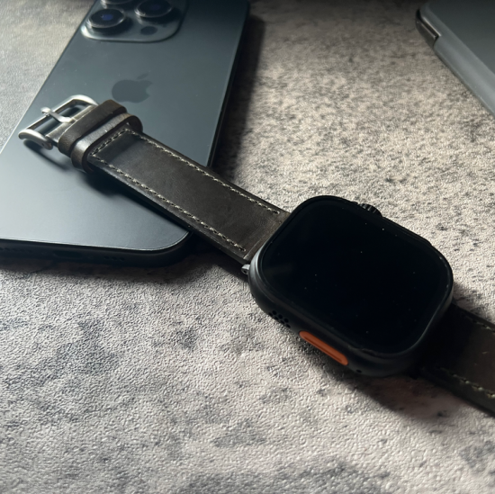 MP2L Horween Leather Band Stitch グリーン／グリーンステッチ（チタニウムラグ）