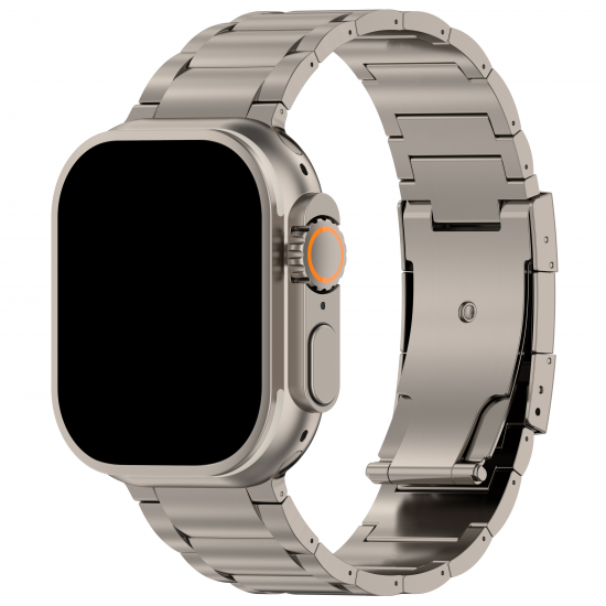 MinZ Titanium Band 2 for Apple Watch ナチュラルチタニウム 49mm/46mm