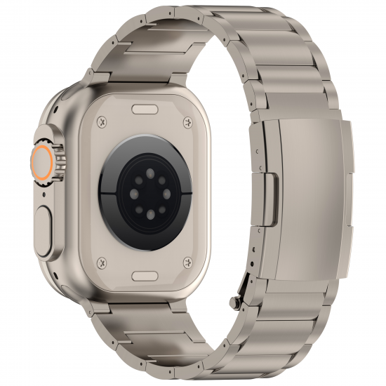 MinZ Titanium Band 2 for Apple Watch ナチュラルチタニウム 49mm/46mm