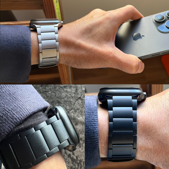 MinZ Titanium Band 2 for Apple Watch ナチュラルチタニウム 49mm/46mm