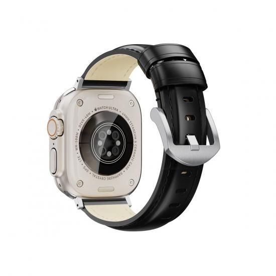 【限定生産品】MinZ Shell Cordovan Band 2 for Apple Watch シルバー ハードウェア