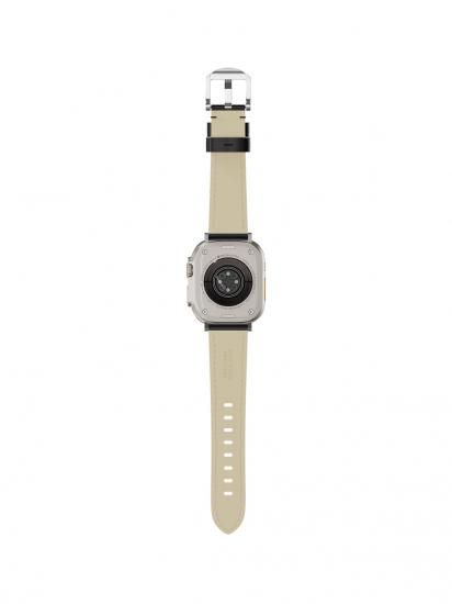 【限定生産品】MinZ Shell Cordovan Band 2 for Apple Watch シルバー ハードウェア