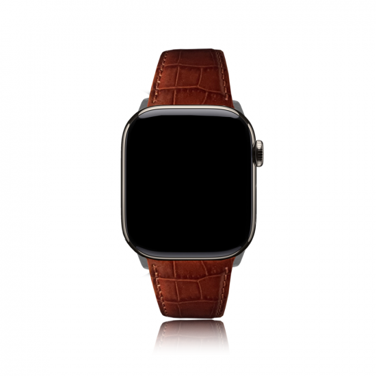 MinZ Scotchgard Leather Apple Watch Band ブラウン 49mm/46mm