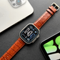 MinZ Scotchgard Leather Apple Watch Band ブラウン 42mm