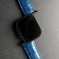 MinZ Scotchgard Leather Apple Watch Band ブルー 42mm