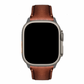 MinZ Scotchgard Leather Apple Watch Band Smooth leather ブラウン 49mm/46mm