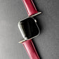 MinZ Scotchgard Leather Apple Watch Band Smooth leather バーガンディ 49mm/46mm