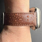 MinZ Scotchgard Leather Apple Watch Band Smooth leather ブラウン 42mm